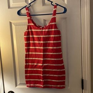 Womens long striped tank top